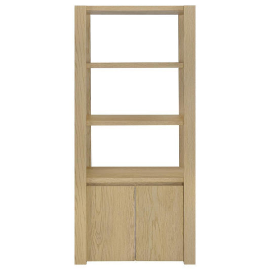 Laurelton - 3 - Shelf Media Tower Tall Pier Cabinet - Light Oak Piers by Coaster Fine Furniture - Walls Furniture & Mattress
