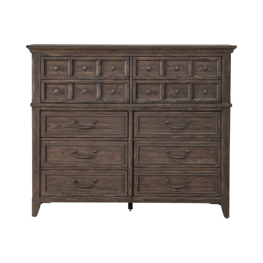 Paradise Valley - 10 Drawer Chesser - Dark Brown