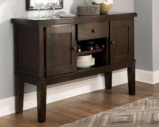 Haddigan - Dark Brown - Dining Room Server Servers by Signature Design by Ashley® - Walls Furniture & Mattress