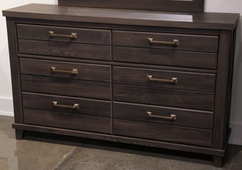 Vonitta Bay - Six Drawer Dresser - Dark Brown Dressers by Signature Design by Ashley® - Walls Furniture & Mattress
