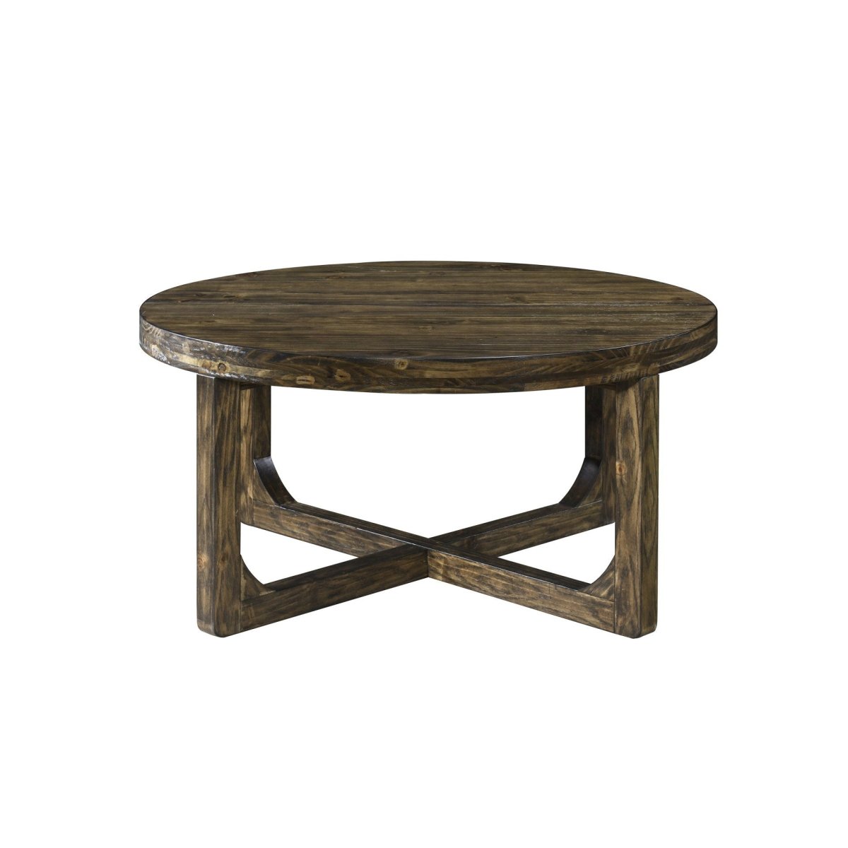 Kerby - Round Coffee Table - Dark Brown Coffee Tables by New Classic - Walls Furniture & Mattress