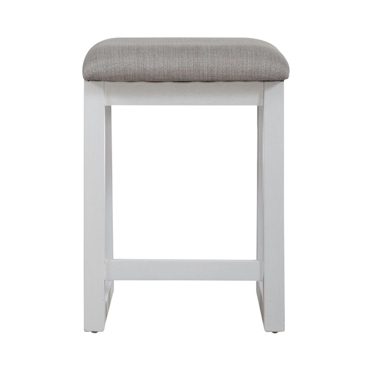 Palmetto Heights - Upholstered Console Stool - White Counter Height (24" - 27") by Liberty Furniture - Walls Furniture & Mattress