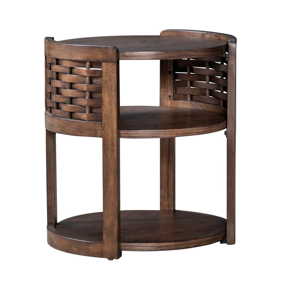 Warren Park - Round End Table - Brown End Tables by Liberty Furniture - Walls Furniture & Mattress