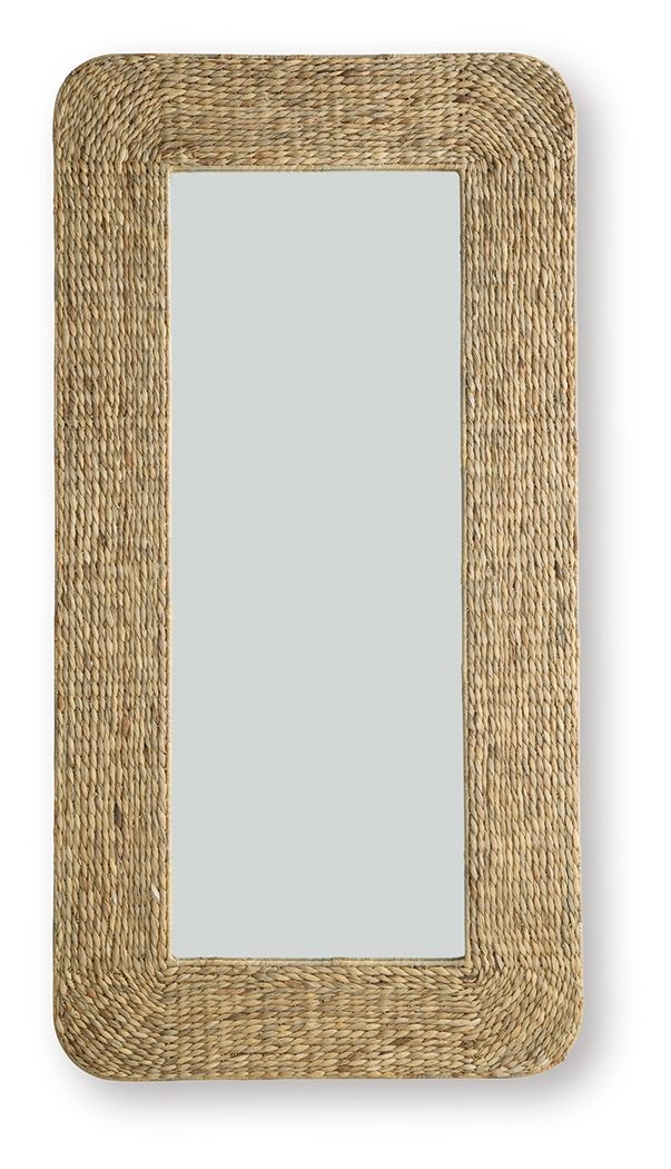 Norigan - Natural - Floor Mirror Floor Mirrors by Signature Design by Ashley® - Walls Furniture & Mattress