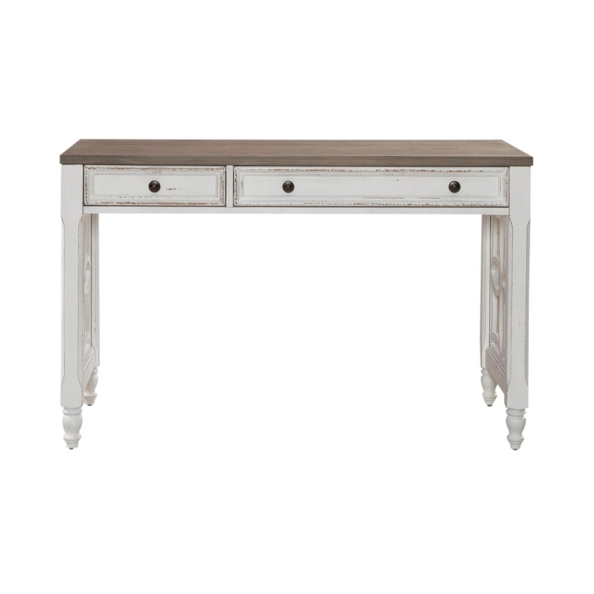 Magnolia Manor - L Writing Desk - Antique White Writing Desks by Liberty Furniture - Walls Furniture & Mattress