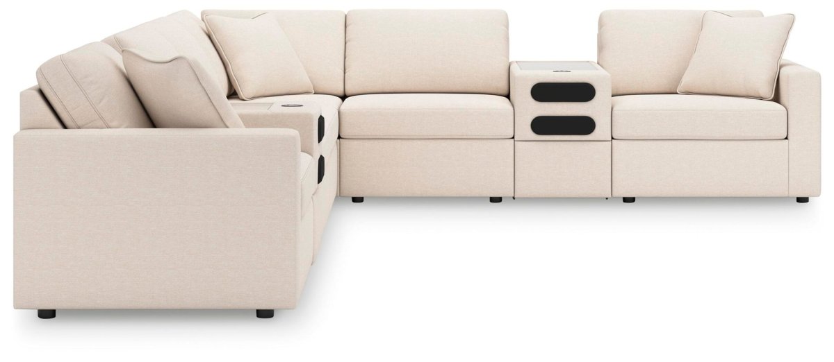 Modmax - Sectional - Oyster Stationary Sectionals by Signature Design by Ashley® - Walls Furniture & Mattress