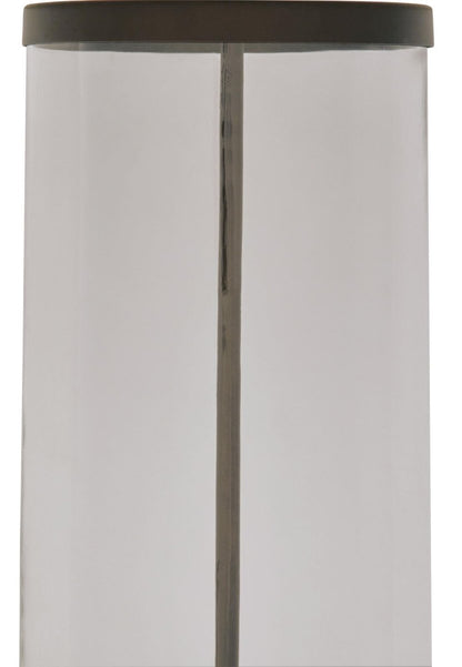 Junrow - Glass Table Lamp - Clear / Brown Table Lamps by Signature Design by Ashley® - Walls Furniture & Mattress