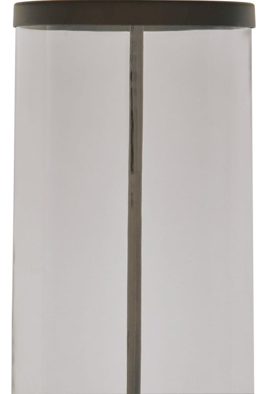 Junrow - Glass Table Lamp - Clear / Brown Table Lamps by Signature Design by Ashley® - Walls Furniture & Mattress