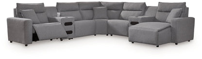 Modmax II - Reclining Sectional - Salt And Pepper Reclining Sectionals by Signature Design by Ashley® - Walls Furniture & Mattress
