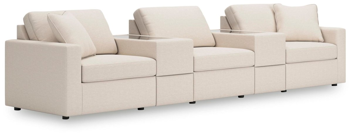Modmax - Sectional - Oyster Stationary Sectionals by Signature Design by Ashley® - Walls Furniture & Mattress