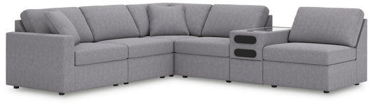 Modmax - Sectional - Granite Stationary Sectionals by Signature Design by Ashley® - Walls Furniture & Mattress