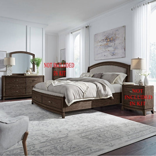 Avalon - Upholstered Bedroom Set 3 Piece Bedroom Sets by Liberty Furniture - Walls Furniture & Mattress