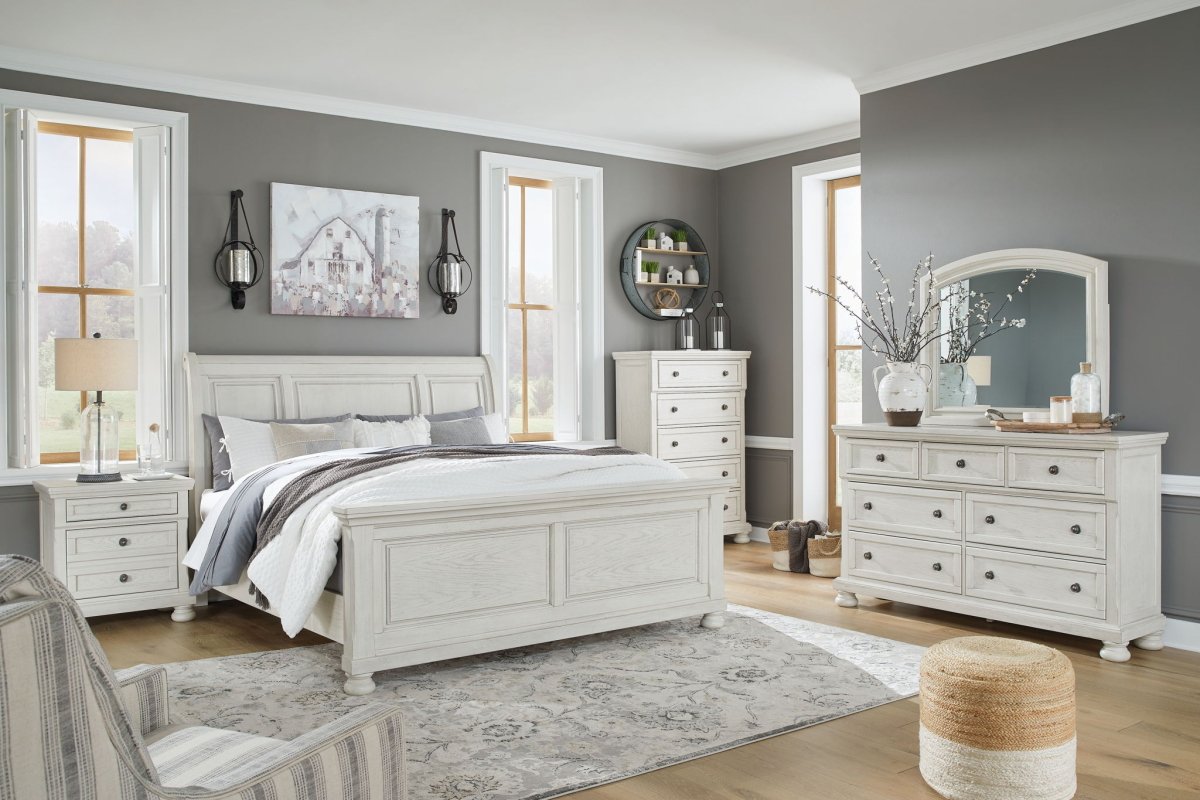 Robbinsdale - Sleigh Bed Set 6 Piece Bedroom Sets by Signature Design by Ashley® - Walls Furniture & Mattress