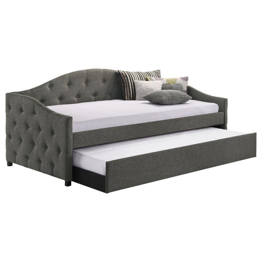 Sadie - Upholstered Daybed With Trundle Daybeds by CoasterEveryday - Walls Furniture & Mattress