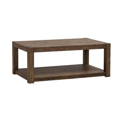 Broadmore - Rectangular Cocktail Table - Brown Cocktail Tables by Liberty Furniture - Walls Furniture & Mattress