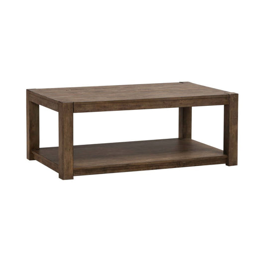 Broadmore - Rectangular Cocktail Table - Brown Cocktail Tables by Liberty Furniture - Walls Furniture & Mattress