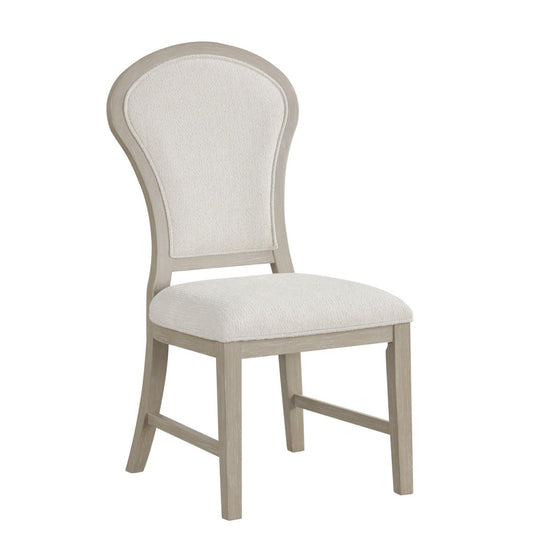 Gwendolyn - Dining Side Chair (Set of 2) - Cerused Taupe Chair Sets by New Classic - Walls Furniture & Mattress