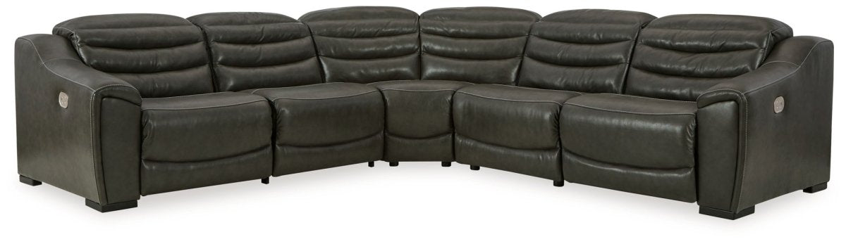 Center Line - Power Recliner Sectional Reclining Sectionals by Signature Design by Ashley® - Walls Furniture & Mattress