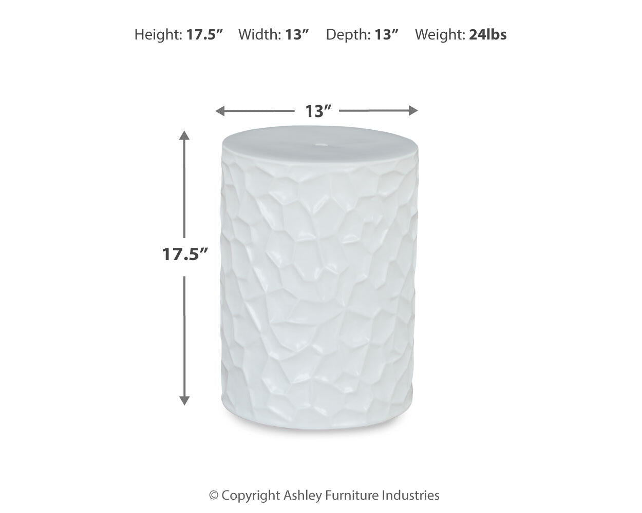 Jungrove - Stool - White Accent Stools by Signature Design by Ashley® - Walls Furniture & Mattress