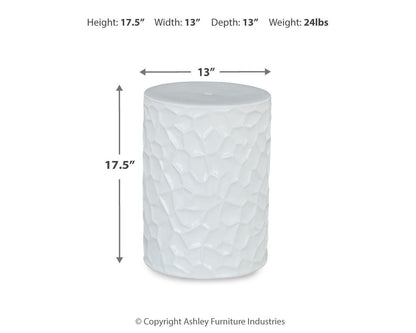 Jungrove - Stool - White Accent Stools by Signature Design by Ashley® - Walls Furniture & Mattress
