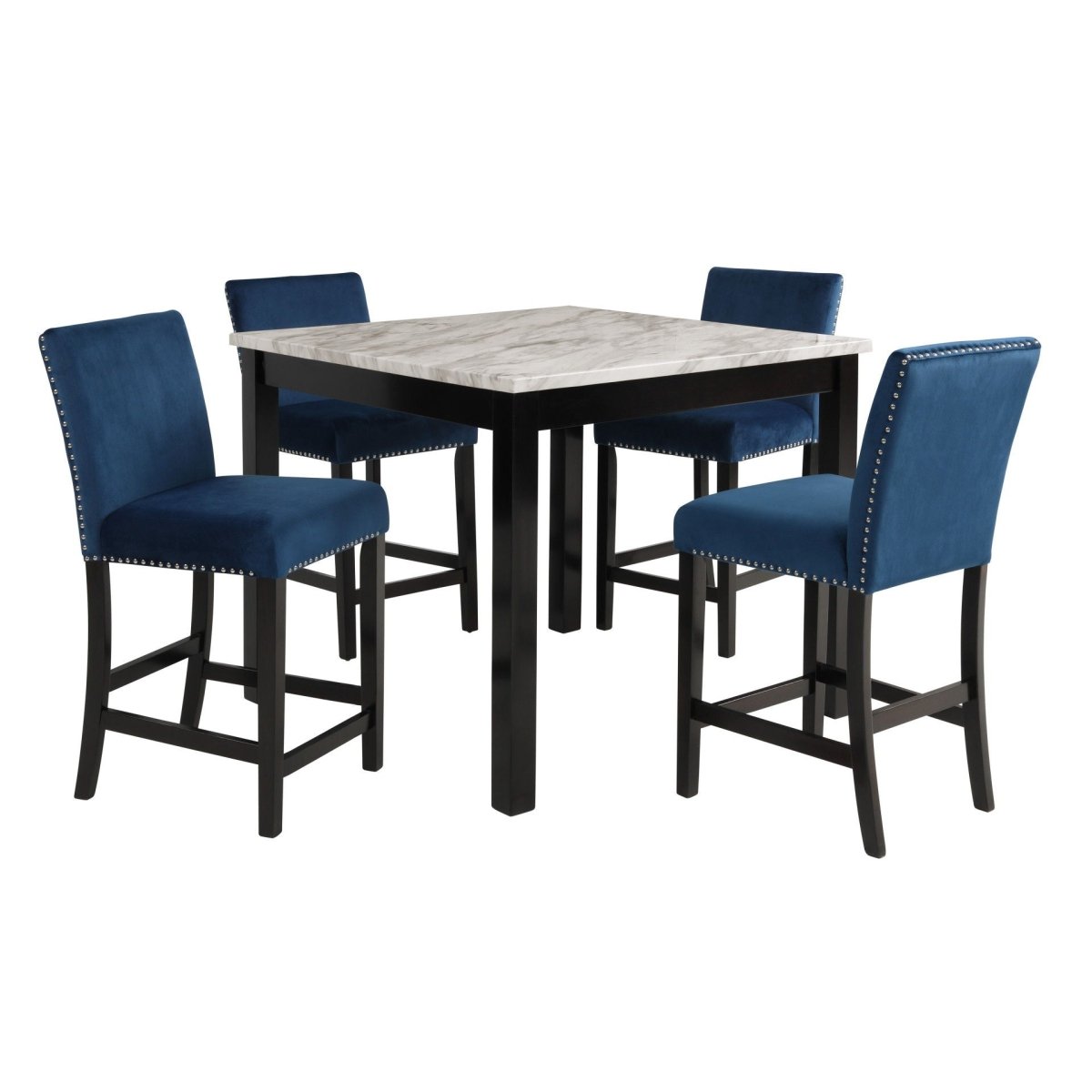 Celeste - Counter Table & 4 Chairs 5 Piece Dining Room Sets by New Classic - Walls Furniture & Mattress