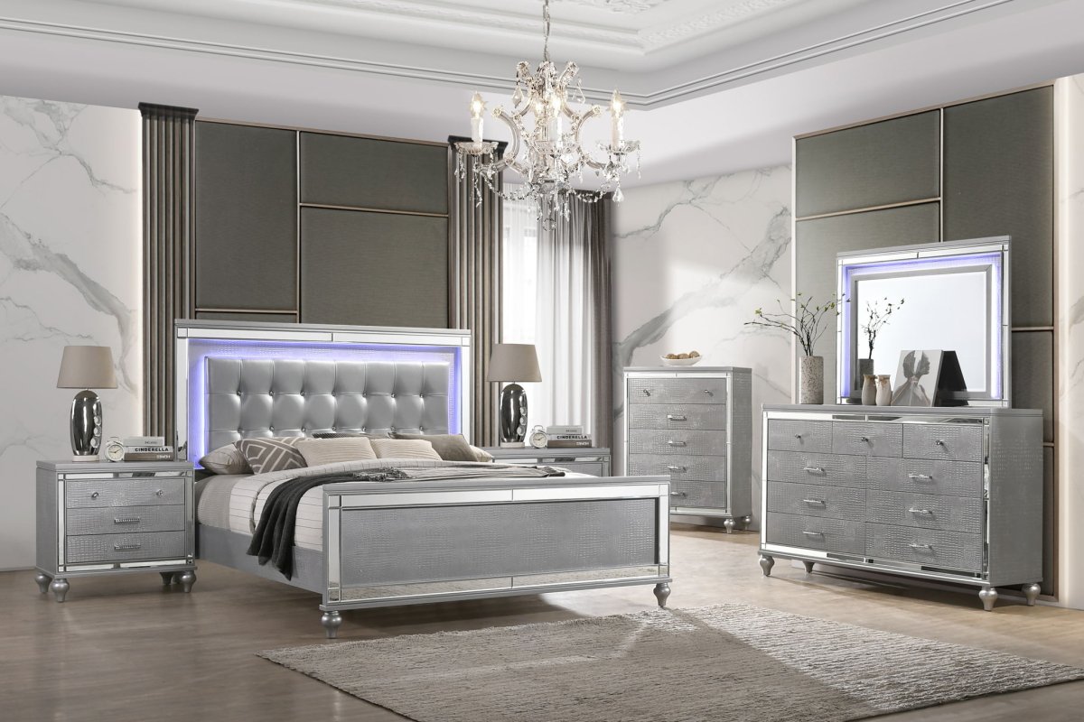 Valentino - Bedroom Set 4 Piece Bedroom Sets by New Classic - Walls Furniture & Mattress