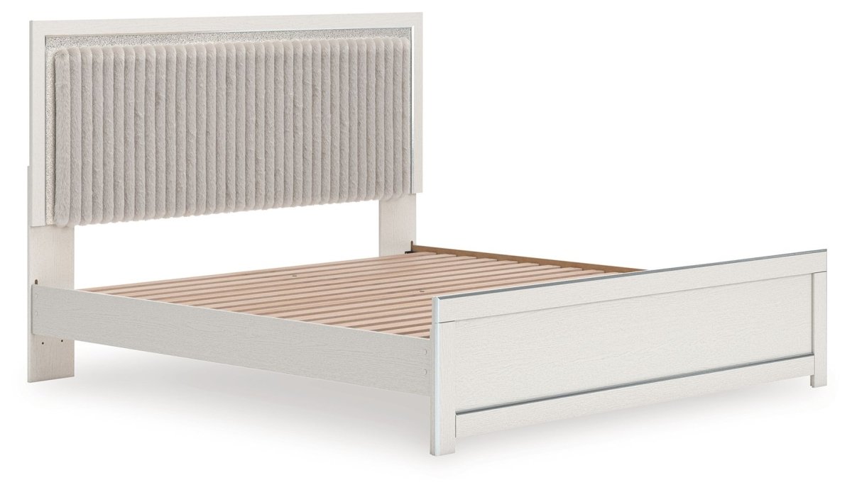 Zuraleus - Upholstered Panel Platform Bed With Roll Slats Panel Beds by Signature Design by Ashley® - Walls Furniture & Mattress
