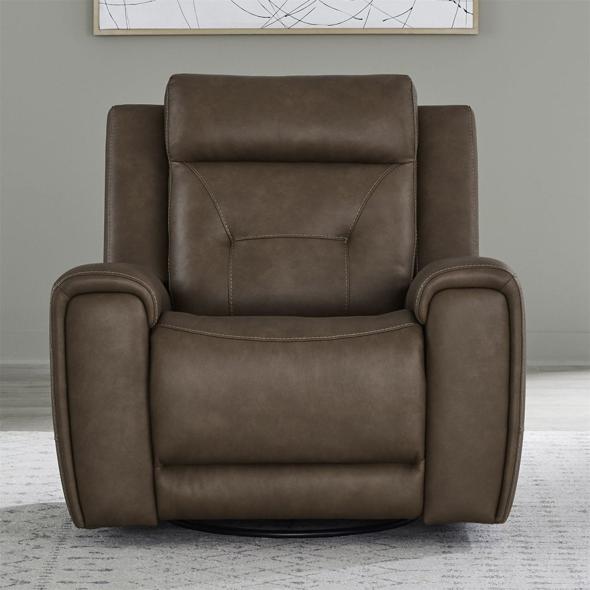 Beckham - Swivel Glider Recliner P2 - Aline Saddle Swivel Glider Chairs by Liberty Furniture - Walls Furniture & Mattress
