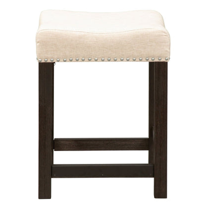Heatherbrook - Upholstered Console Stool - Black Counter Height (24" - 27") by Liberty Furniture - Walls Furniture & Mattress