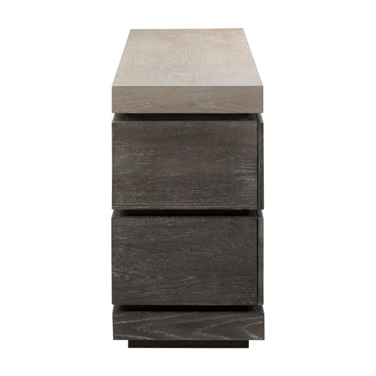 Piedmont - 84'' TV Console - Charcoal / Ash TV Stands by Liberty Furniture - Walls Furniture & Mattress