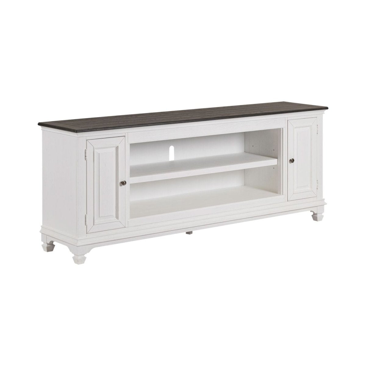Fireplace TV Consoles - 80" Fireplace TV Console FTS - White Fireplace TV Stands by Liberty Furniture - Walls Furniture & Mattress