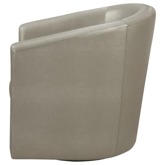 Turner - Upholstered Barrel Back Swivel Chair Swivel Chairs by CoasterEssence - Walls Furniture & Mattress