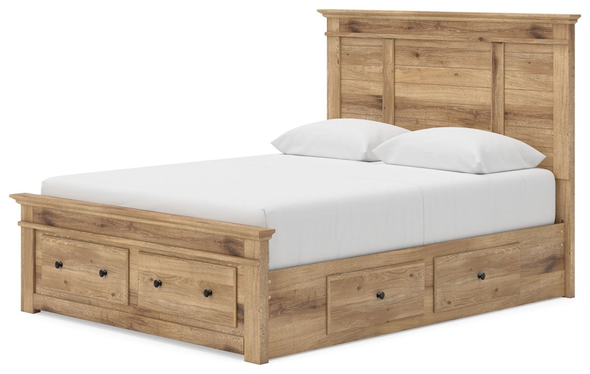 Makidern - Panel Storage Bed With 2 Under Bed Storage Units Storage Beds by Signature Design by Ashley® - Walls Furniture & Mattress