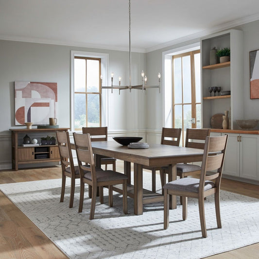 Brook Bay - Optional Trestle Table Set 5 Piece Dining Room Sets by Liberty Furniture - Walls Furniture & Mattress