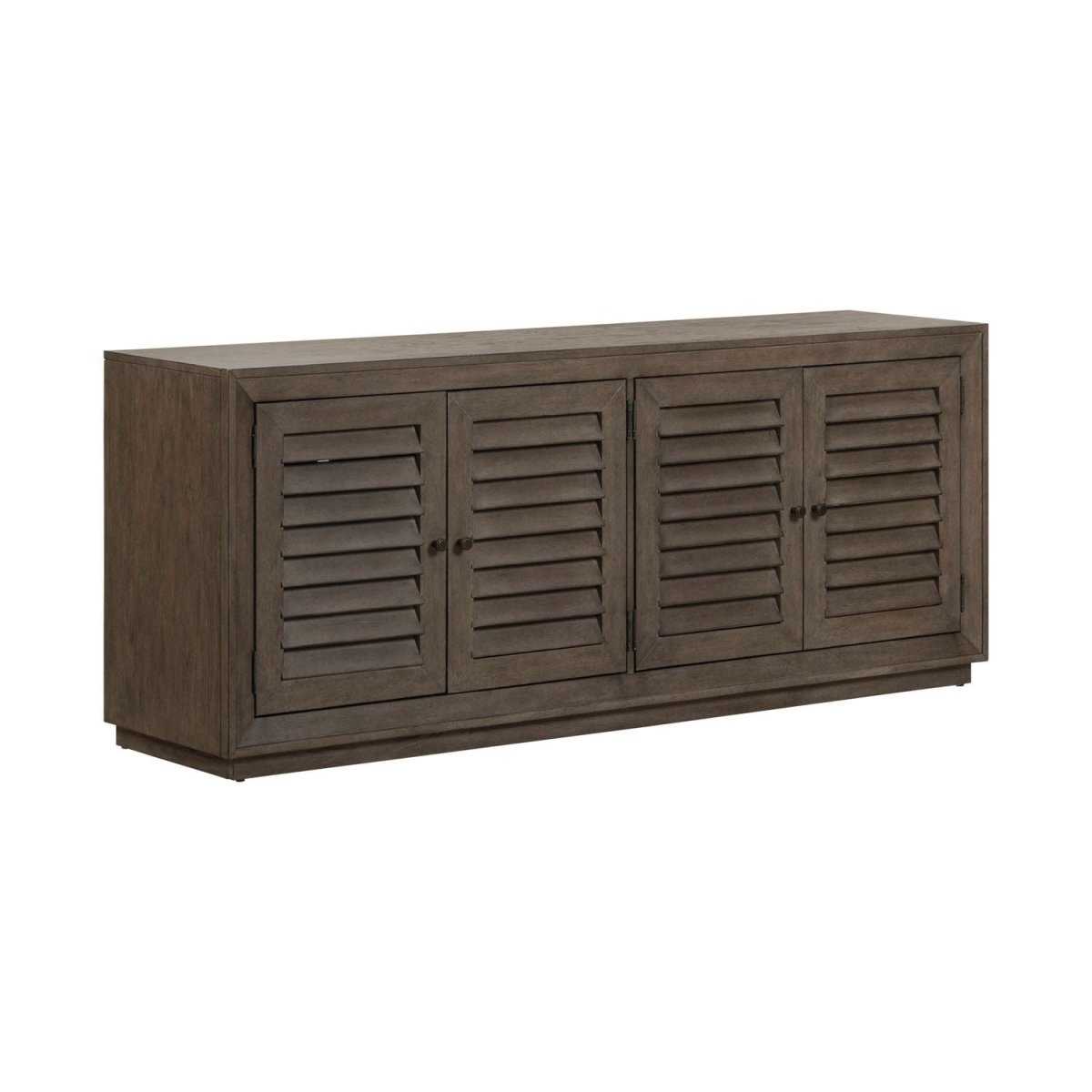 Aspen Sky - 78" TV Console - Weathered Saddle Brown TV Stands by Liberty Furniture - Walls Furniture & Mattress