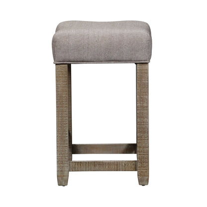Parkland Falls - Upholstered Console Stool - Light Brown Counter Height (24" - 27") by Liberty Furniture - Walls Furniture & Mattress