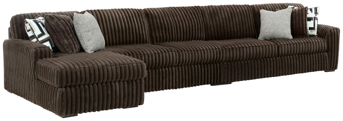 Midnight - Madness - Sectional Stationary Sectionals by Signature Design by Ashley® - Walls Furniture & Mattress