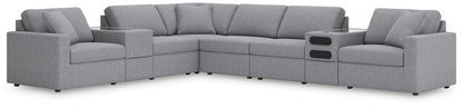Modmax - Sectional - Granite Stationary Sectionals by Signature Design by Ashley® - Walls Furniture & Mattress
