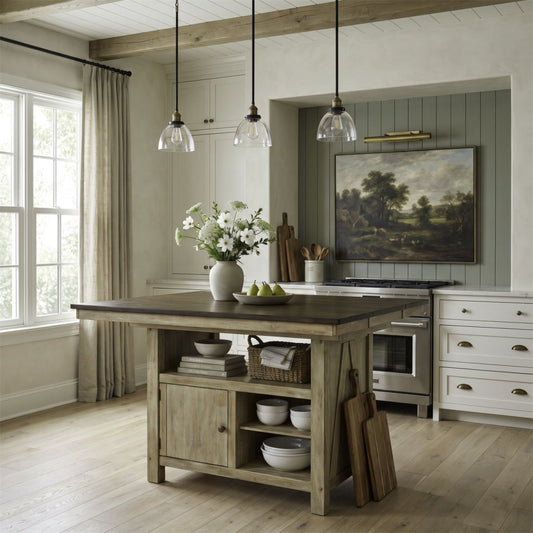 Lindsey Farm - Gathering Table Set - Natural & Brown Counter Tables by Liberty Furniture - Walls Furniture & Mattress