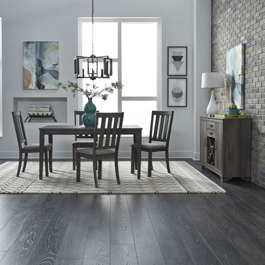 Tanners Creek - 5 Piece Leg Table Set - Dark Gray 5 Piece Dining Room Sets by Liberty Furniture - Walls Furniture & Mattress