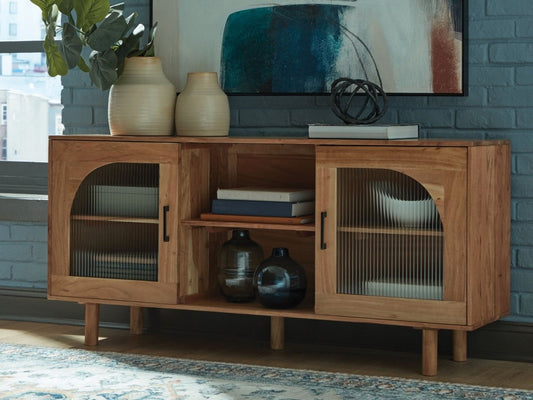 Adway - Natural Brown - Accent Cabinet Accent Cabinets by Signature Design by Ashley® - Walls Furniture & Mattress