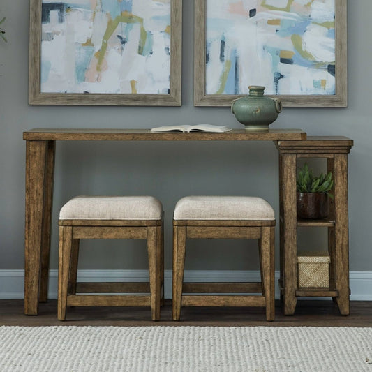 Carolina Park - 3 Piece Console Set - Brown 3 Piece Living Room Sets by Liberty Furniture - Walls Furniture & Mattress