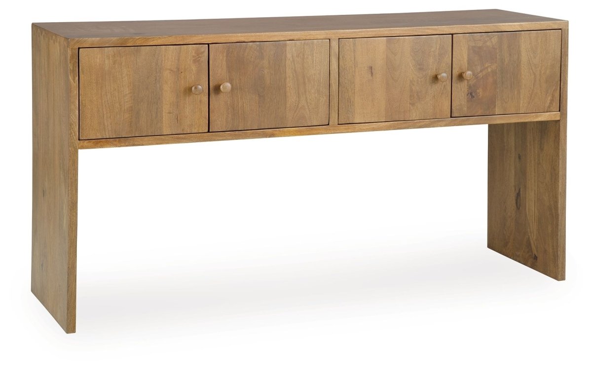 Ella Grove - Console - Rich Brown Console Tables by Signature Design by Ashley® - Walls Furniture & Mattress