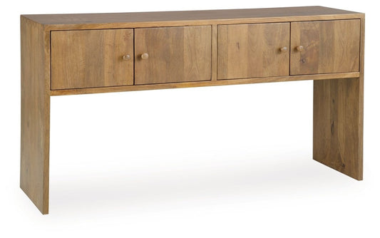 Ella Grove - Console - Rich Brown Console Tables by Signature Design by Ashley® - Walls Furniture & Mattress