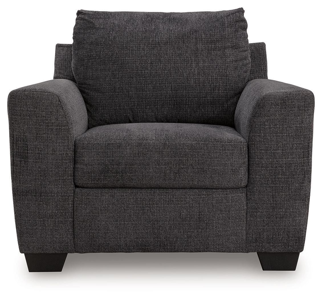 Loreo - Living Room Set Stationary Chair & Ottoman by Benchcraft® - Walls Furniture & Mattress