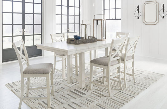 Robbinsdale - Rectangular Counter Height Dining Extension Table Set 7 Piece Dining Room Sets by Signature Design by Ashley® - Walls Furniture & Mattress