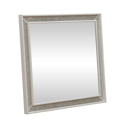 Reflections - Lighted Mirror - White Bedroom Mirrors by Liberty Furniture - Walls Furniture & Mattress