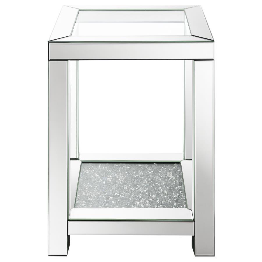 Valentina - Square Glass Top Table End Tables by CoasterElevations - Walls Furniture & Mattress