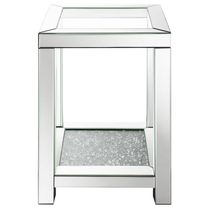 Valentina - Square Glass Top Table End Tables by CoasterElevations - Walls Furniture & Mattress
