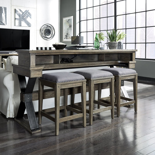 Sonoma Road - 4 Piece Dining Room Set - Light Brown 4 Piece Dining Room Sets by Liberty Furniture - Walls Furniture & Mattress